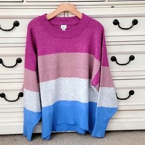 A new day oversized stripe sweater